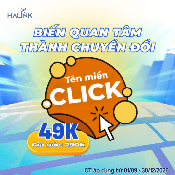BIẾN QUAN TÂM THÀNH CHUYỂN ĐỔI VỚI TÊN MIỀN .CLICK