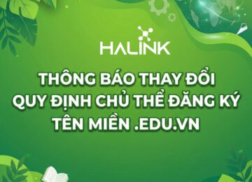 Thông báo thay đổi quy định về chủ thể tên miền .EDU.VN